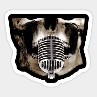 Podcast Forever Mask - Buffed Skull Sticker